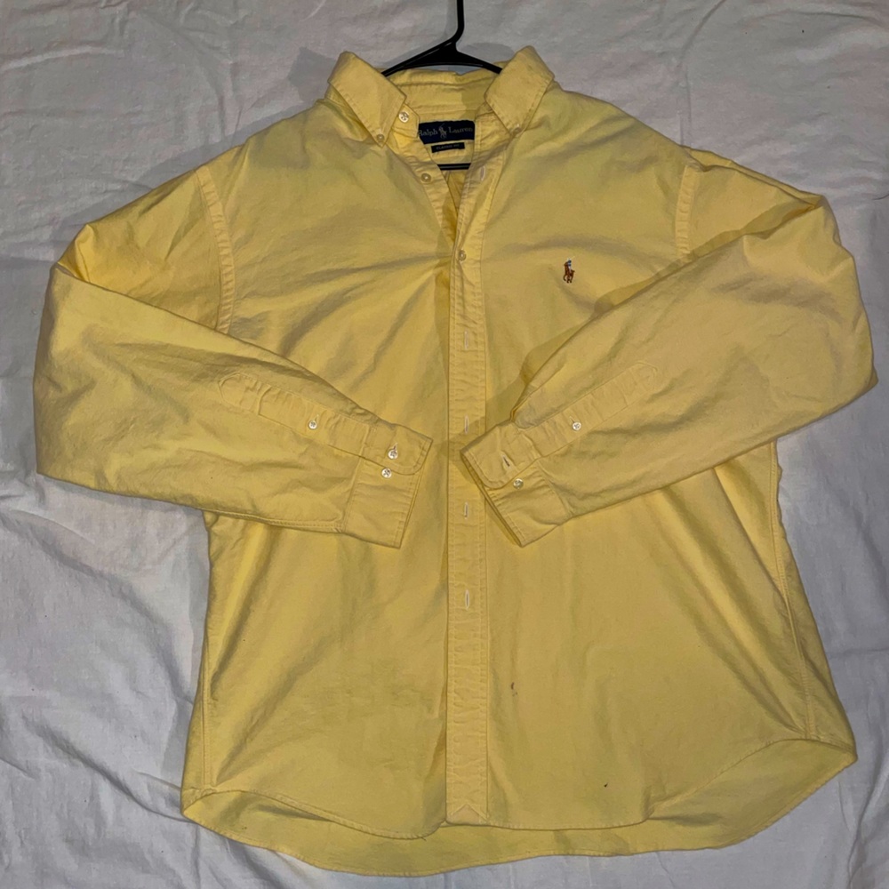 Yellow Polo Button Down